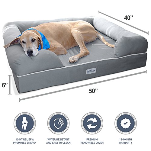 Extra Large Orthopedic Bolster Dog Bed